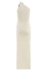 Teneika Crochet Knit Maxi Dress - Ivory