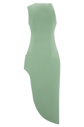Virginia Suiting Embroidered Midi Dress - Sage