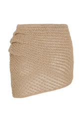 Waverley Metallic Knit Mini Skirt - Gold