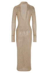 Waverley Metallic Knit Swim Cover Up - Gold