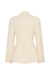 Wesley Structured Blazer - Buttercream