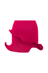 Haisley Knit Mini Skirt - Raspberry