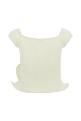Haisley Off Shoulder Knit Top - Ivory