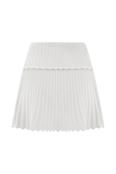 Indy Pointelle Knit Mini Skirt - Ivory