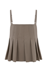 Mae Cotton Top - Pebble Brown