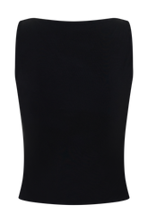 Nicolette Sleeveless Tank Top - Black