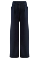 Rayne Wide Leg Denim Jeans - Indigo Blue