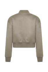 Rudy Suede Bomber Jacket - Sand