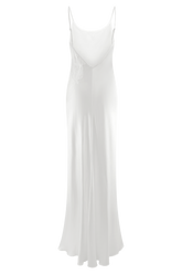 Saylor Satin Slip Maxi Dress - Ivory