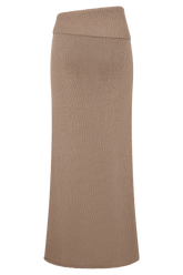 Sloane Knit Maxi Skirt - Latte