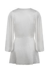 Sterling Satin Bridal Robe - Ivory