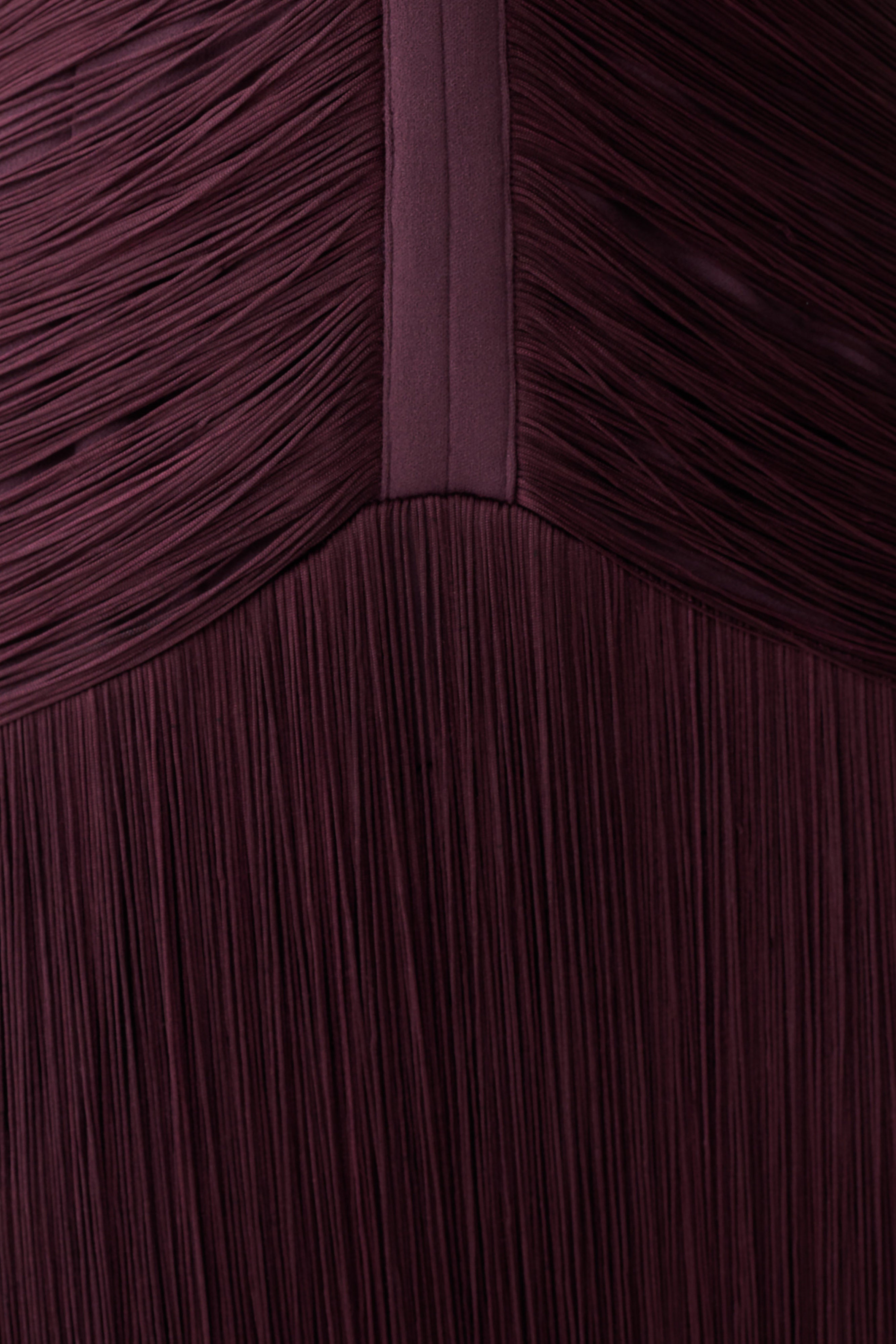 Tiffany Fringe Maxi Dress - Plum