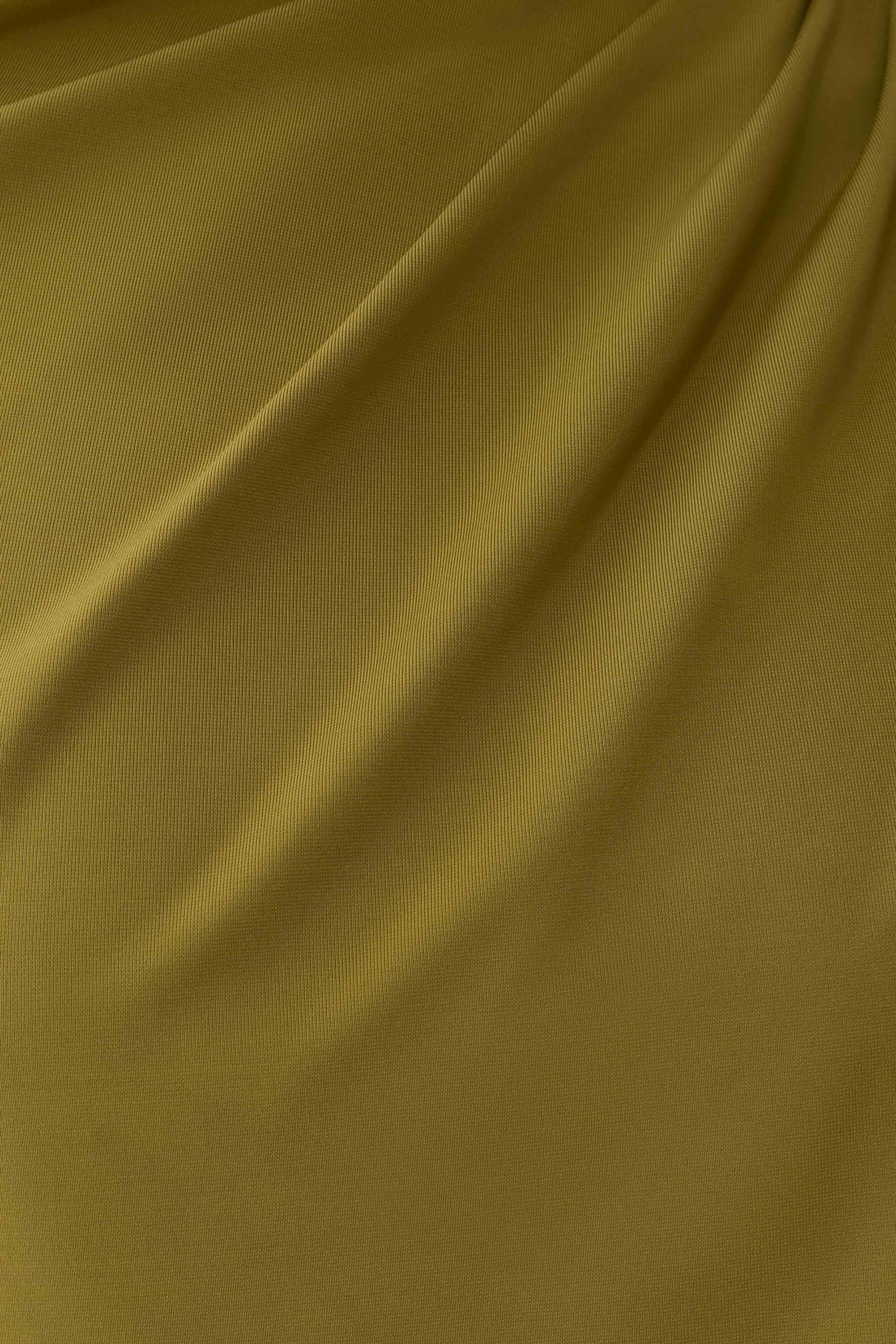 Yuri Gather Sleeve Maxi Dress - Martini Olive