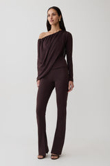 Fletcher Skinny Flare Pants - Chocolate