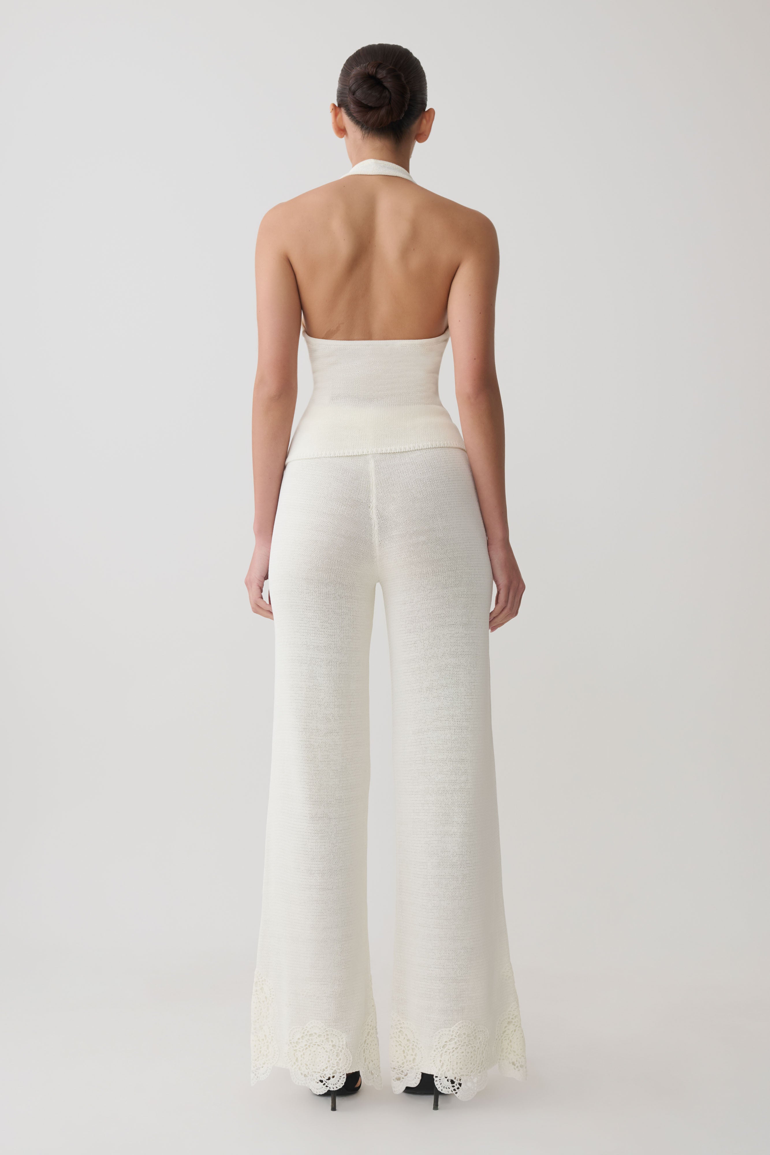Salley Crochet Pants - Ivory