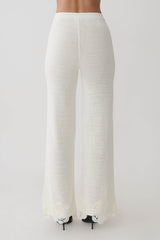 Salley Crochet Pants - Ivory