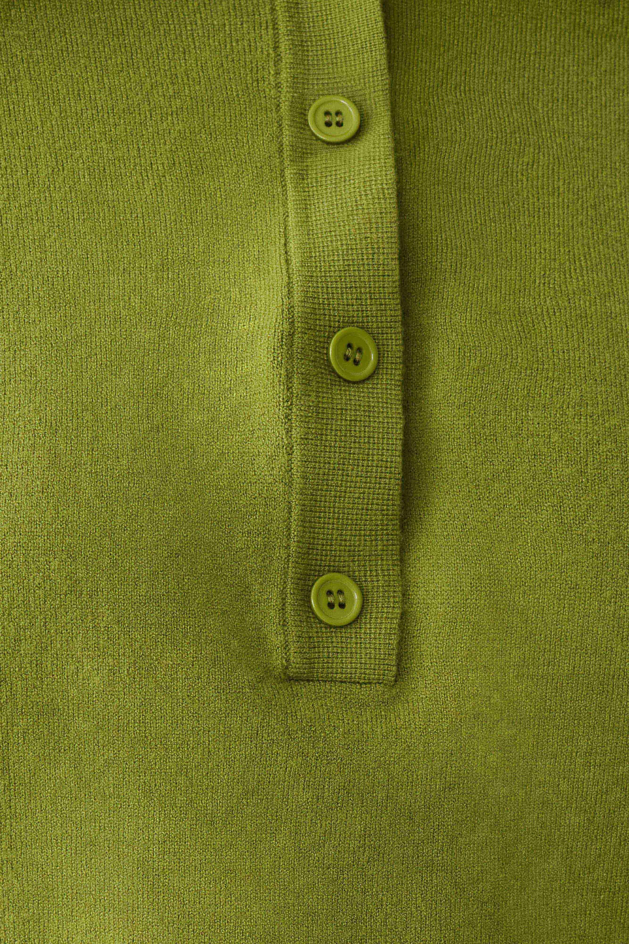Logan Knit Top With Shoulder Pads - Olive