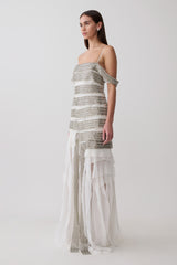 Jaide Embellished Maxi Dress - White