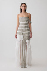 Jaide Embellished Maxi Dress - White
