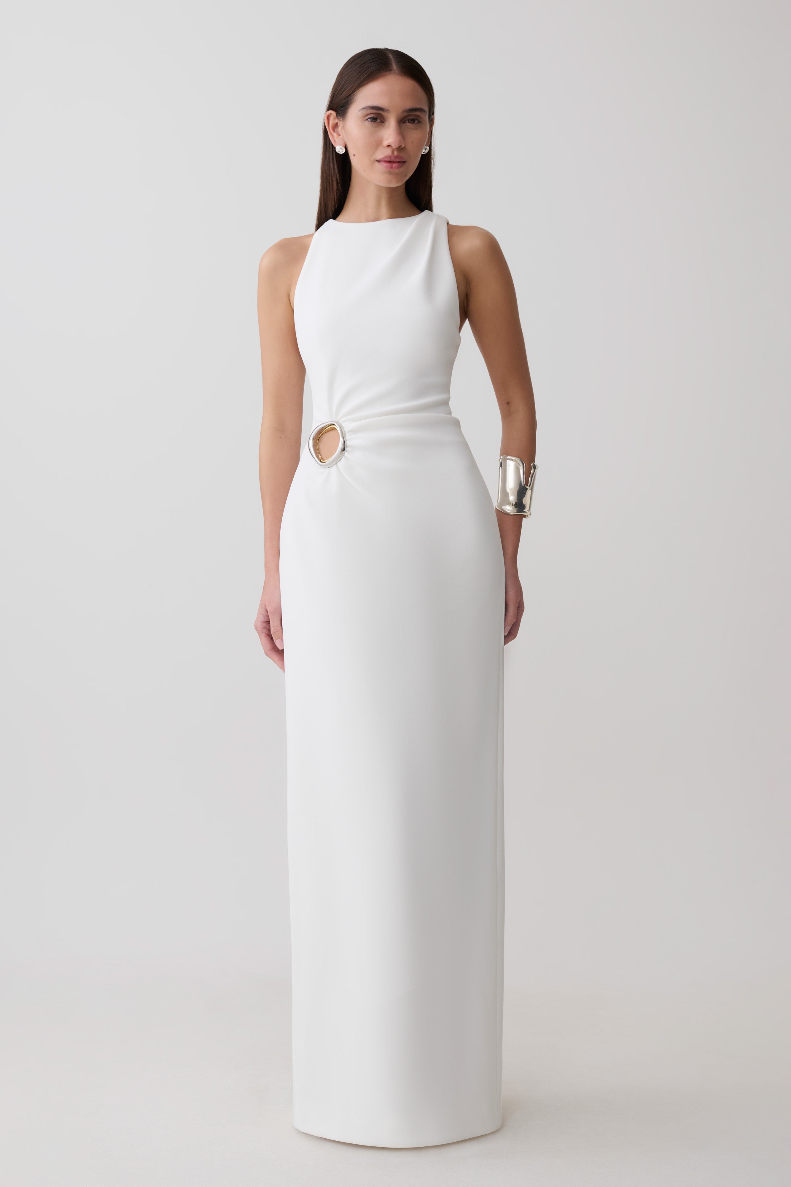 Maylin Hardware Maxi Dress - Ivory