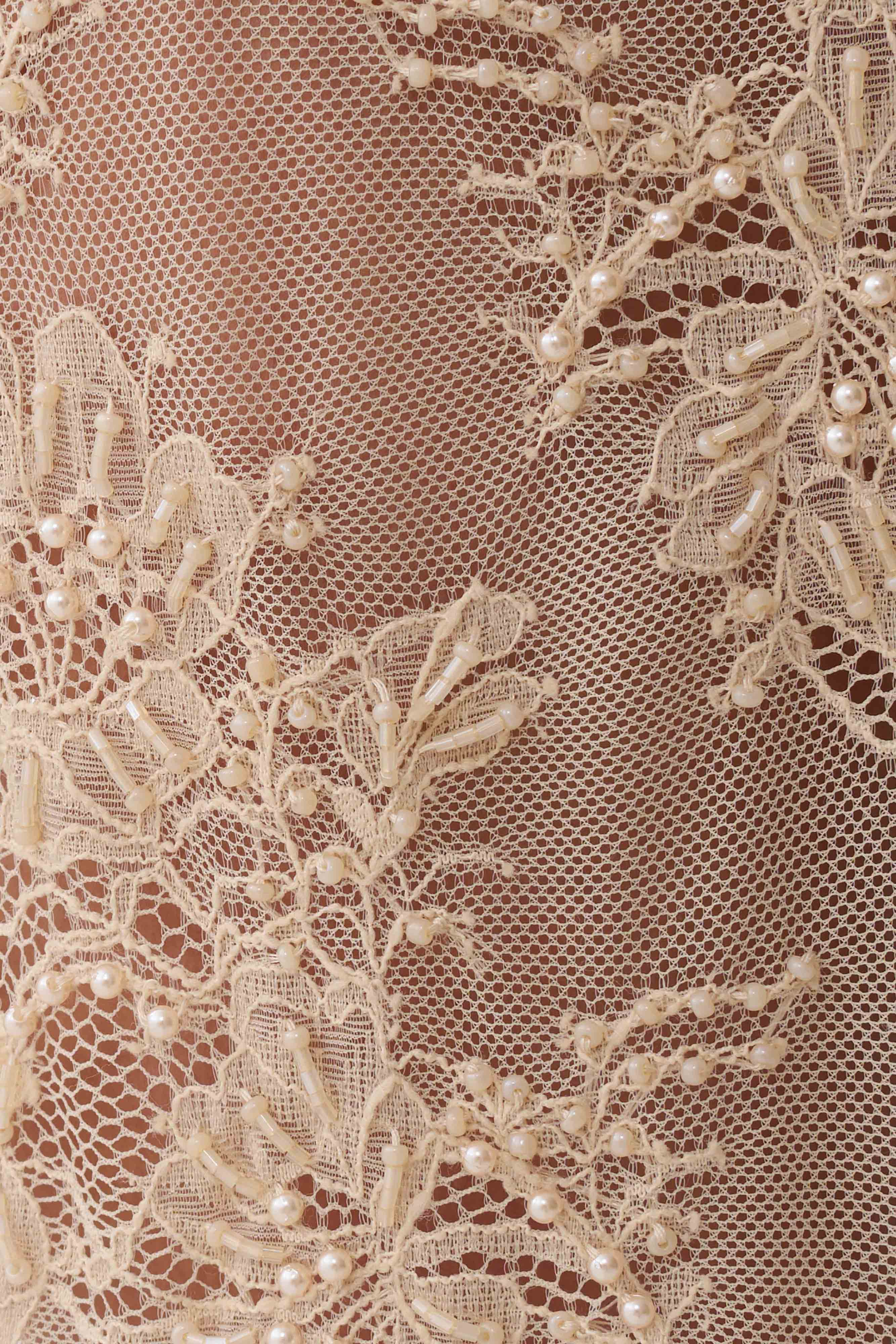 Marcelle Lace Midi Skirt - Blush Rose Gold