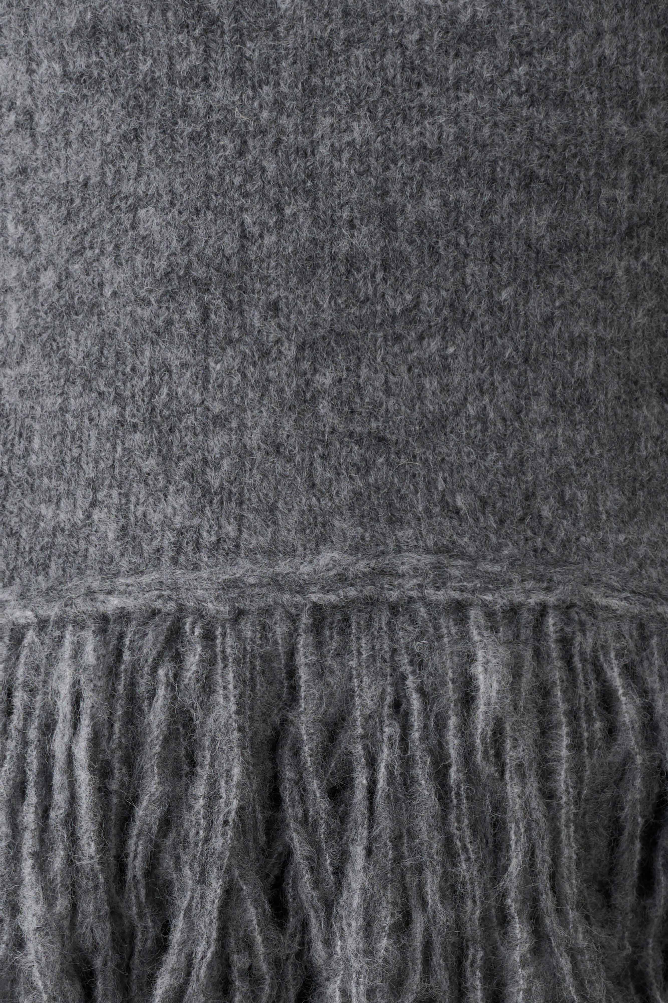 Sammie Fringe Knit Top - Charcoal