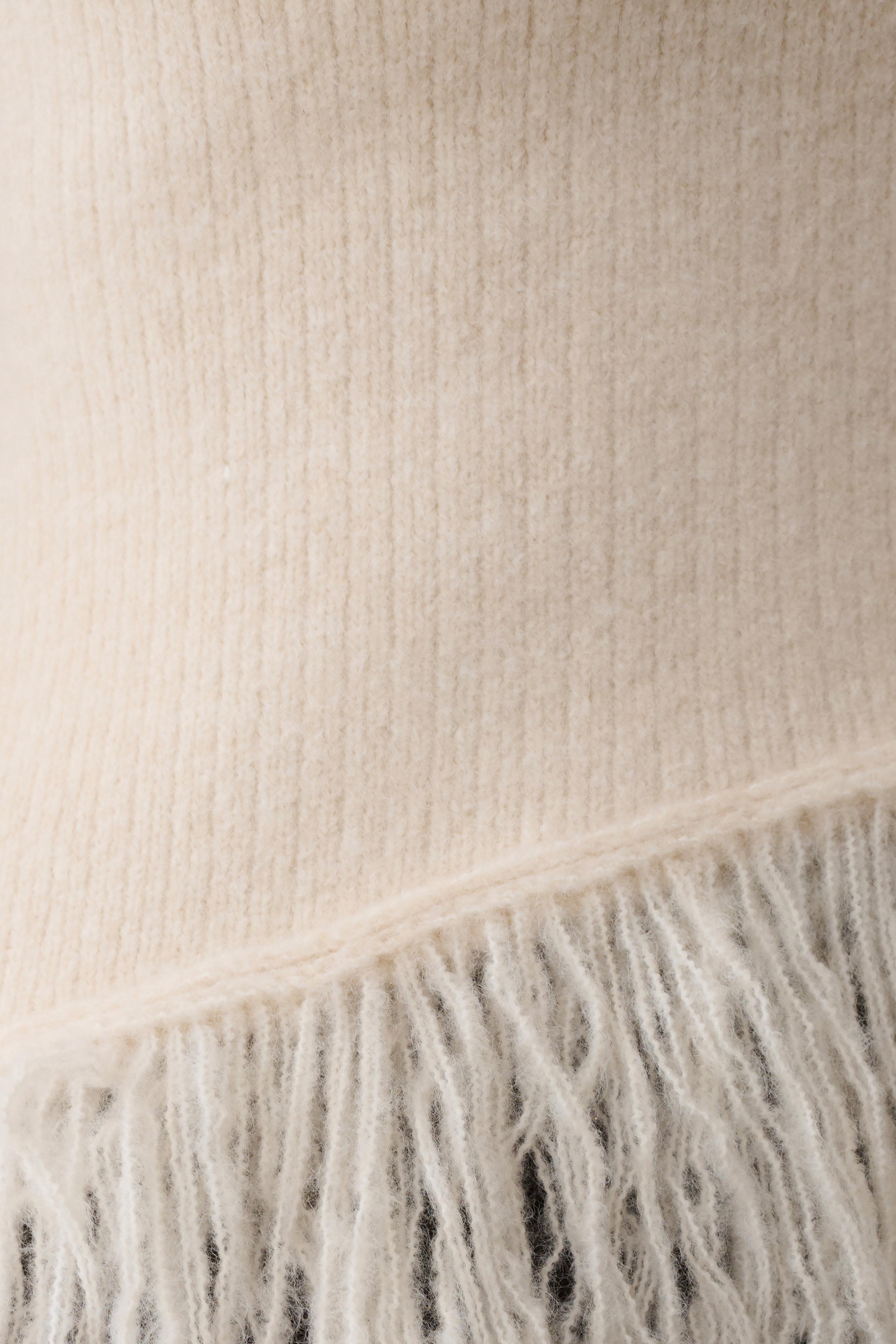 Sammie Fringe Knit Top - Cream