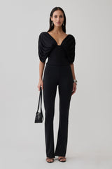 Fletcher Skinny Flare Pants - Black