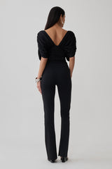 Fletcher Skinny Flare Pants - Black