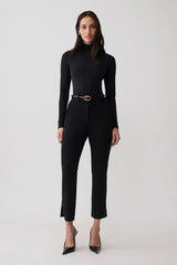 Annabel Long Sleeve High Neck Bodysuit - Black