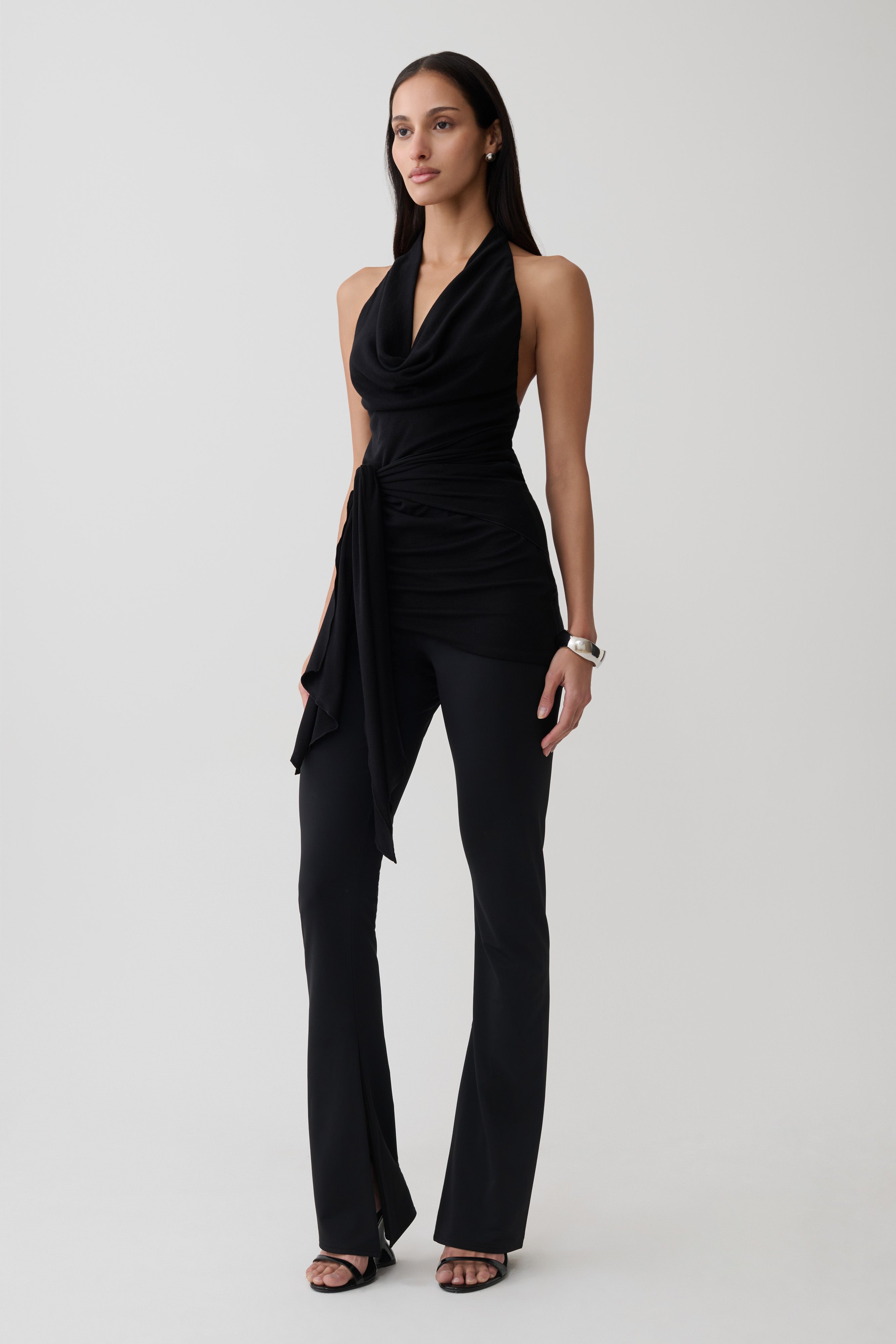 Fletcher Skinny Flare Pants - Black