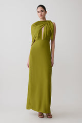 Gianna Halter Maxi Dress - Olive