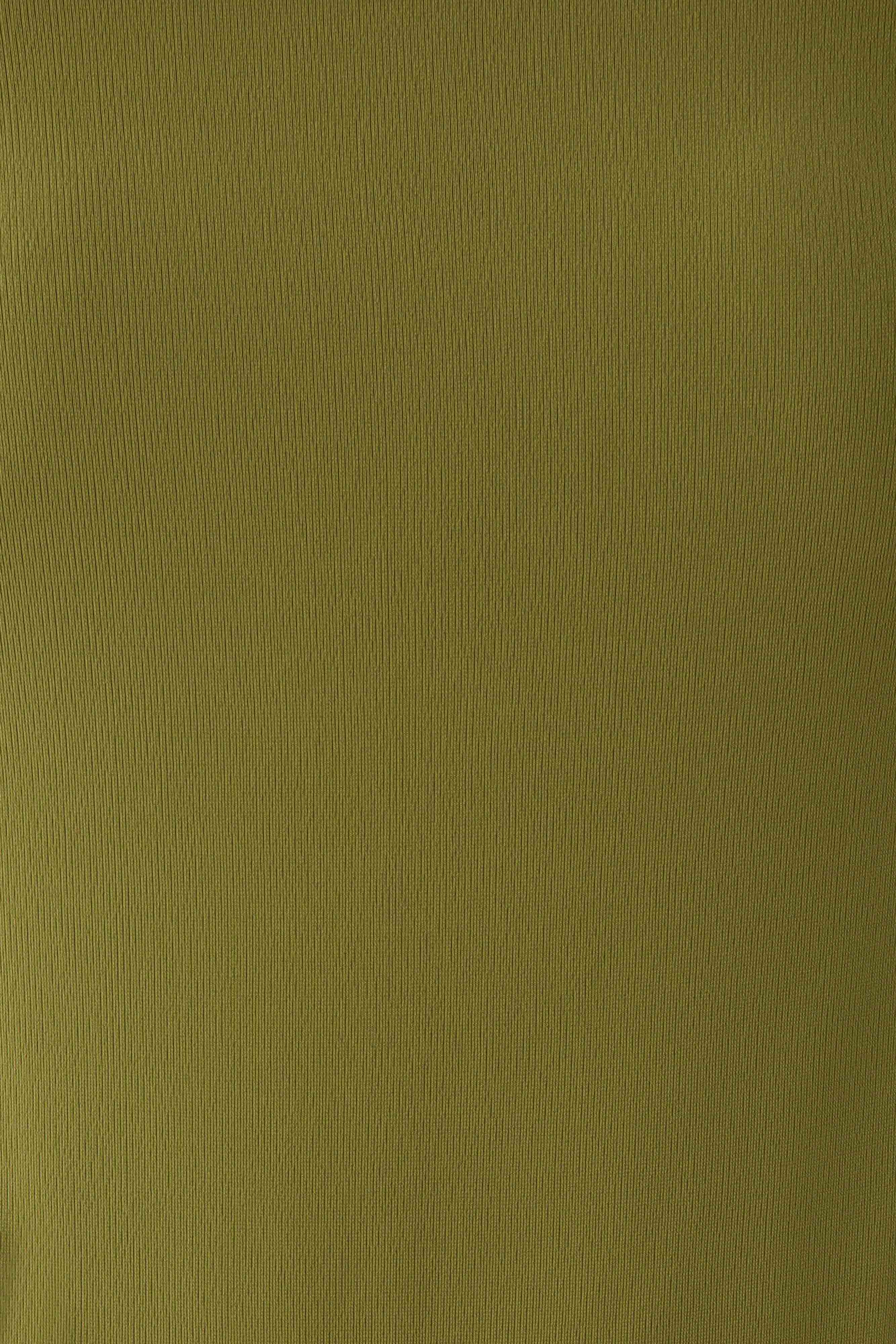 Bambi Twisted Neck Dry Jersey Bodysuit - Martini Olive