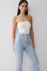 Harley Strapless Bandeau Top - Ivory