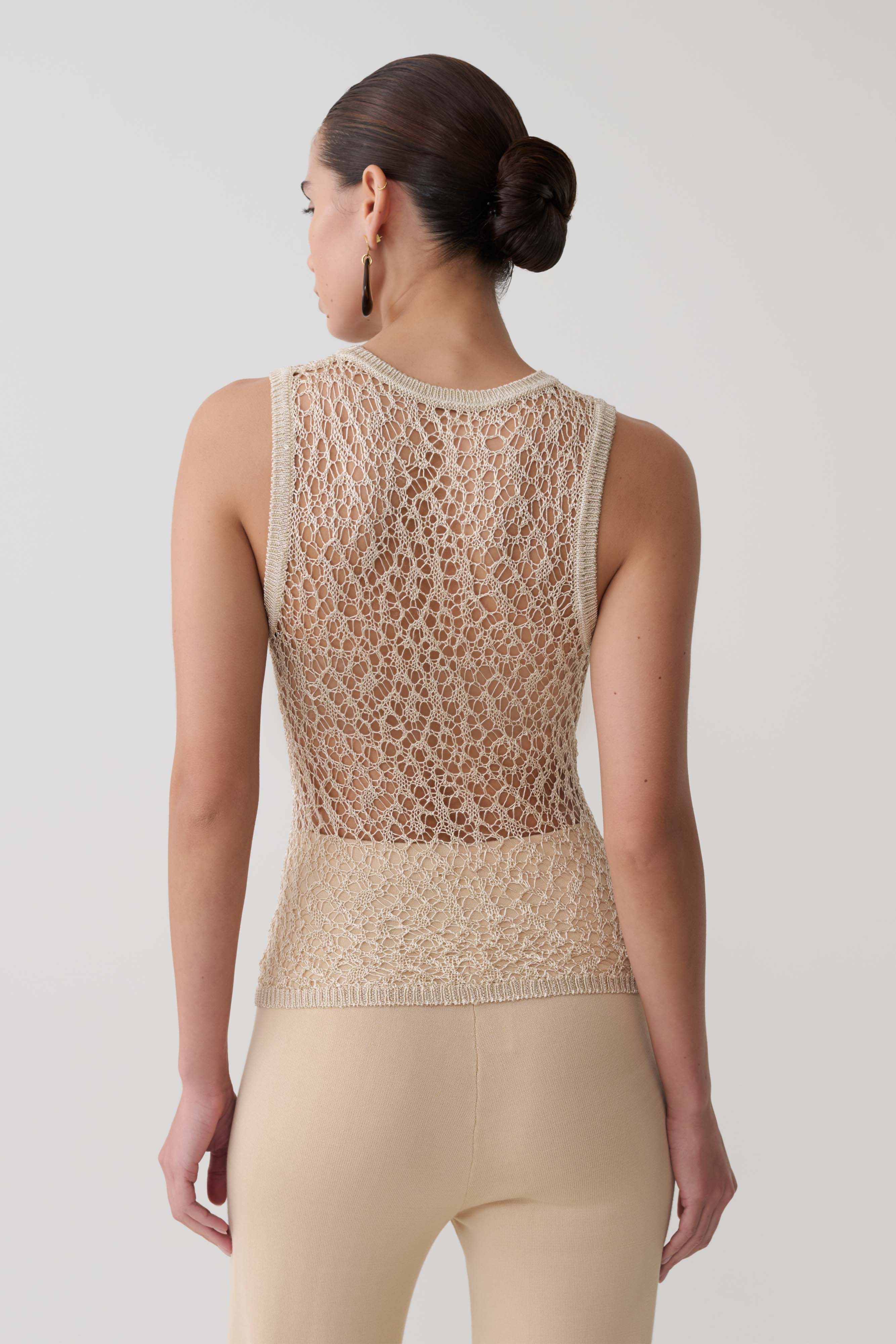 Eloise Pearl Beaded Top - Cream