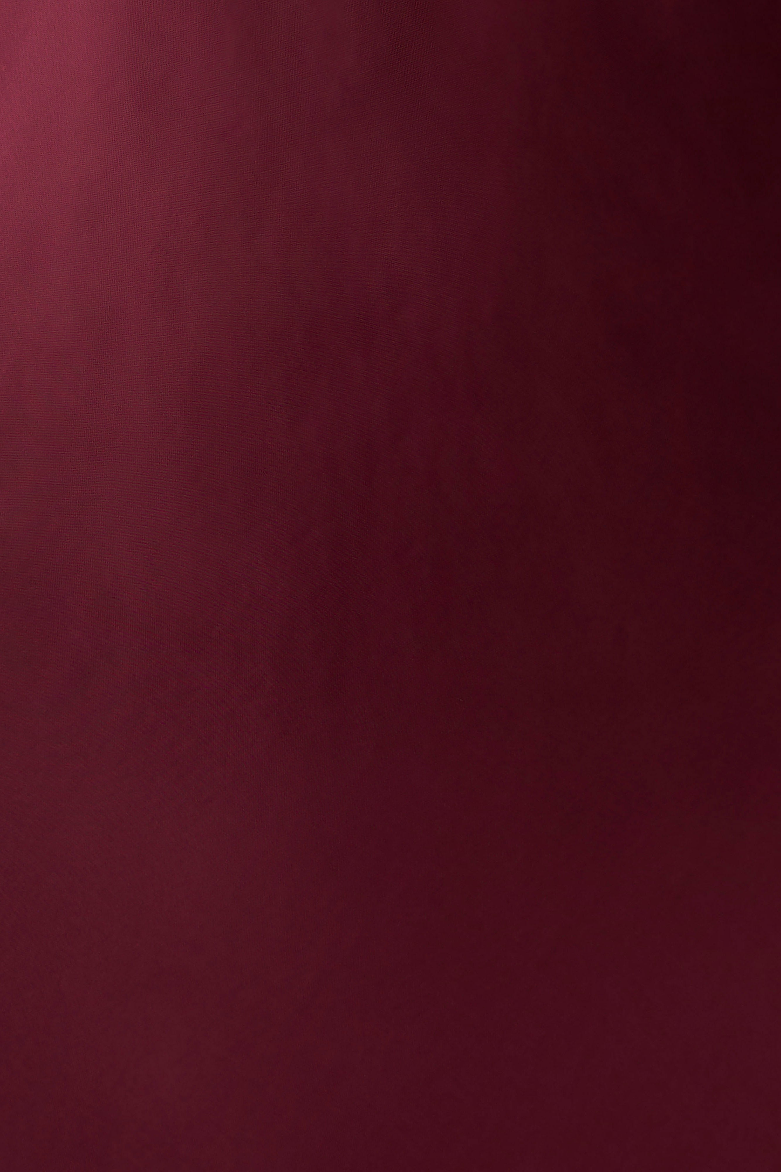 Mona Cut Out Satin Midi Dress - Burgundy