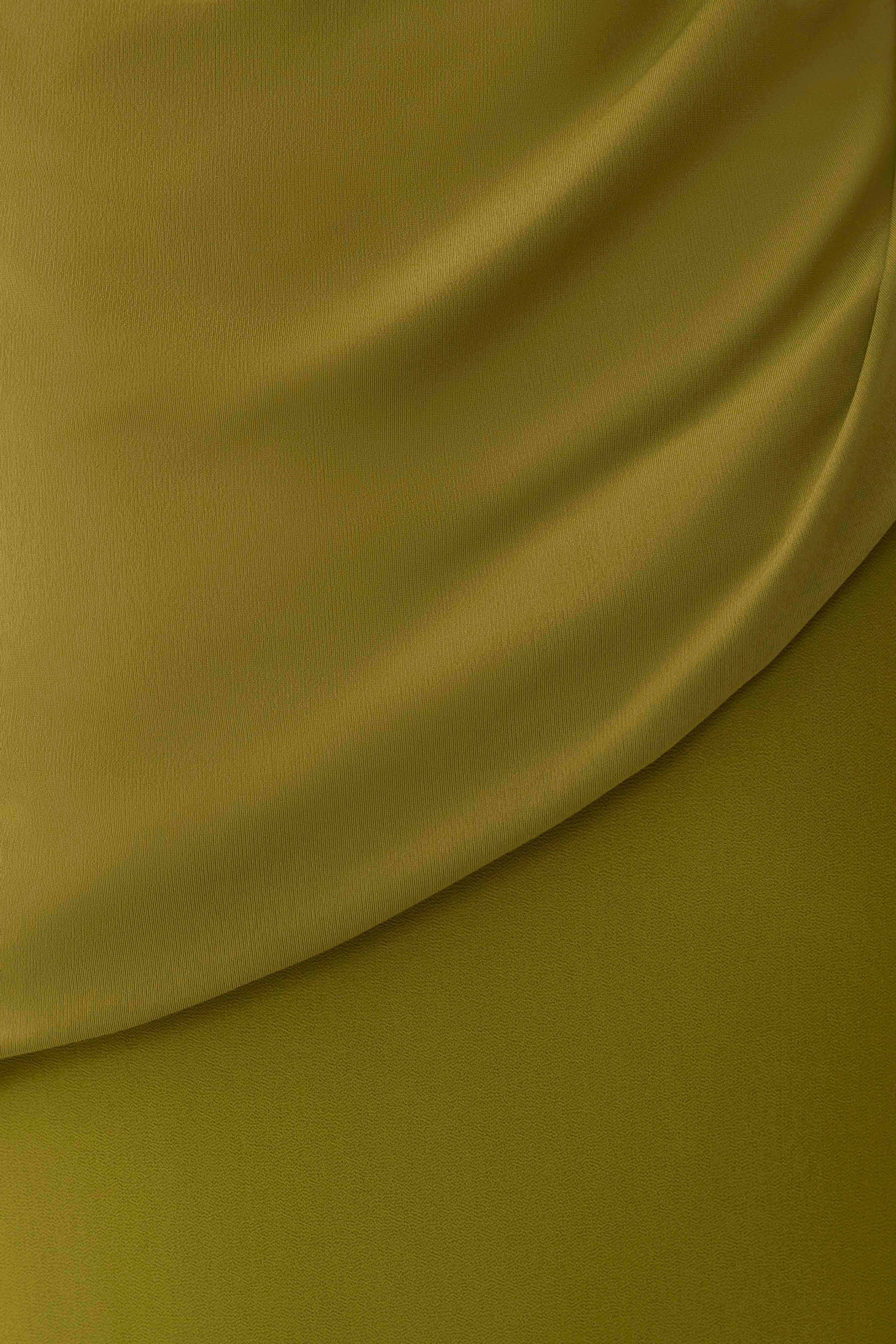 Yuna Draped Hardware Top - Martini Olive