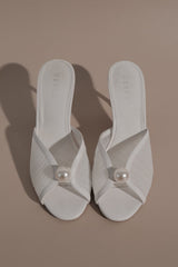 Reena Pearl Mesh Mule - Ivory