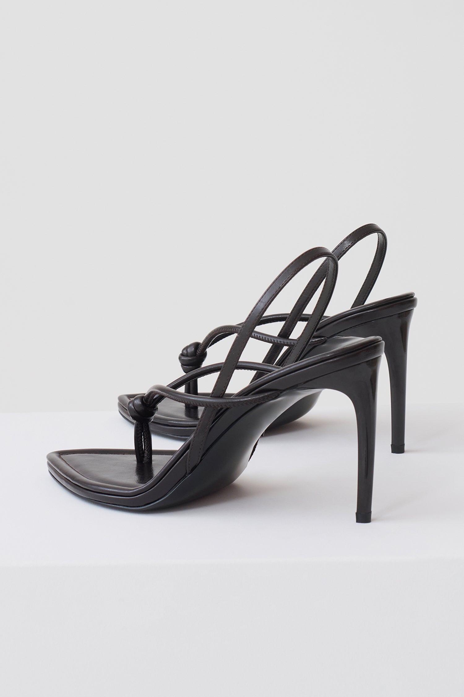 Nikkie Knot Sling Back Heel - Chocolate