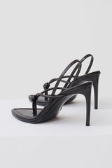 Nikkie Knot Sling Back Heel - Chocolate