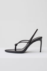 Nikkie Knot Sling Back Heel - Chocolate