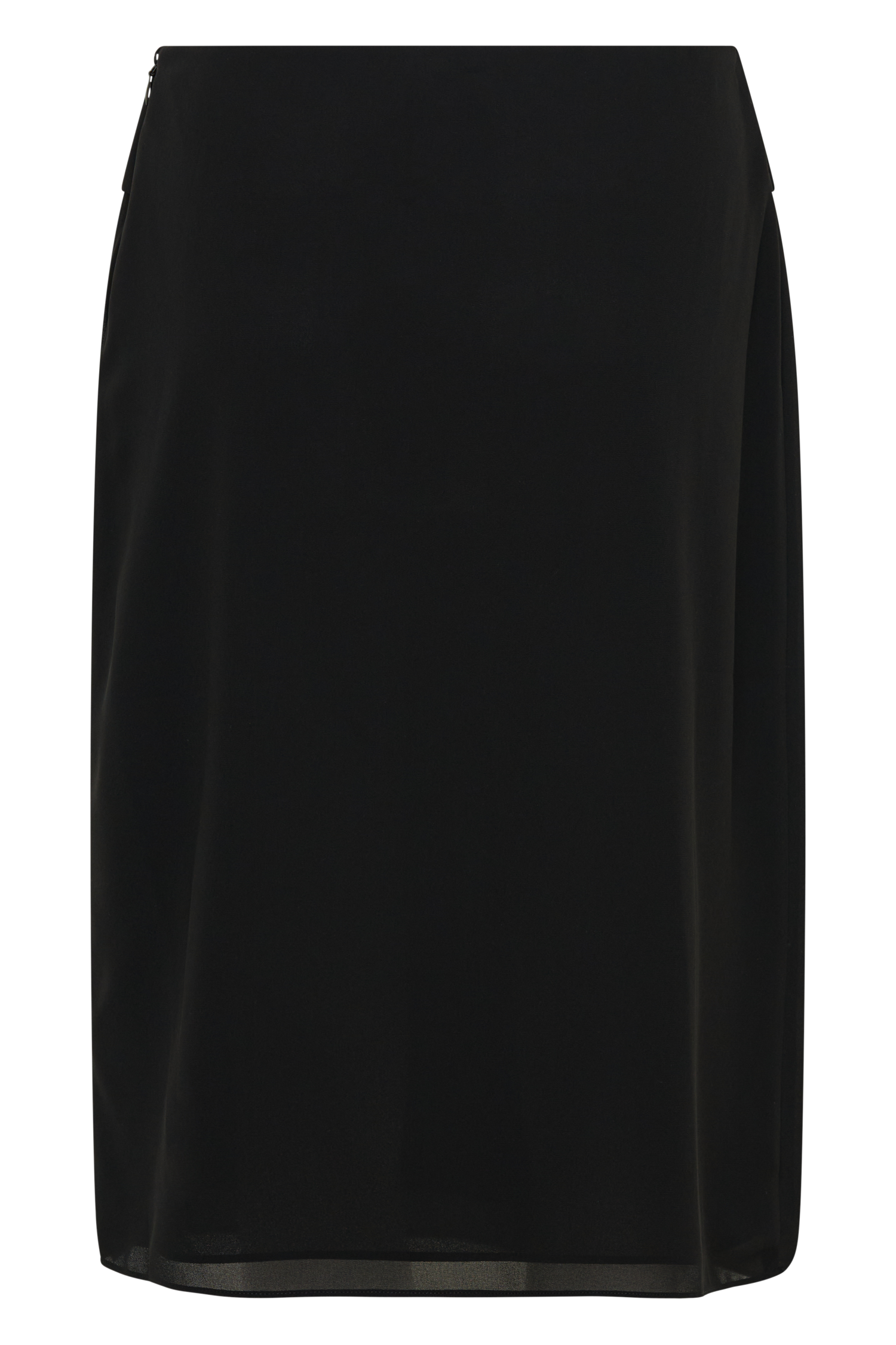 Amelia Chiffon Midi Skirt - Black