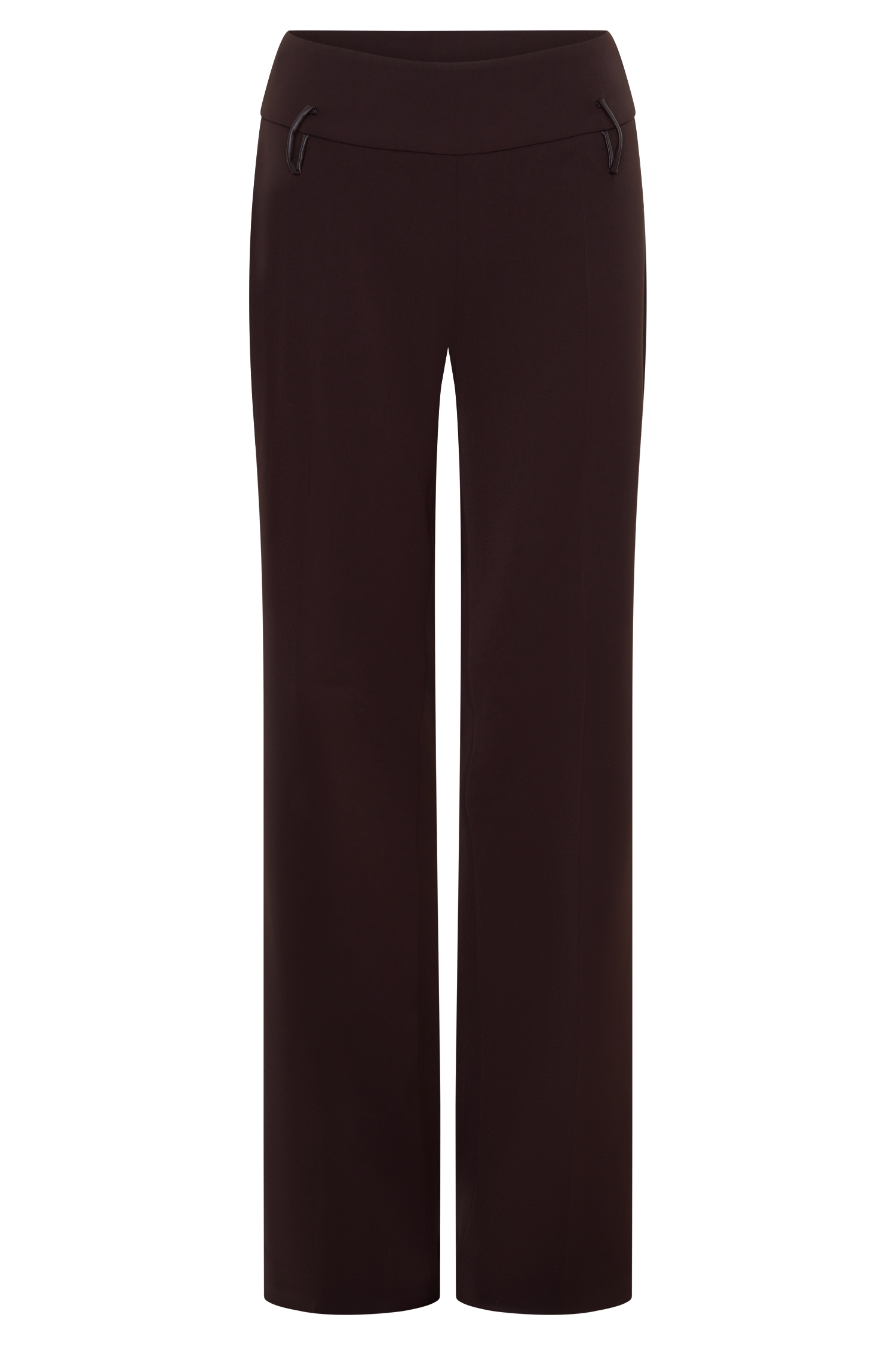 Brooke Straight Leg Suiting Pant - Burgundy
