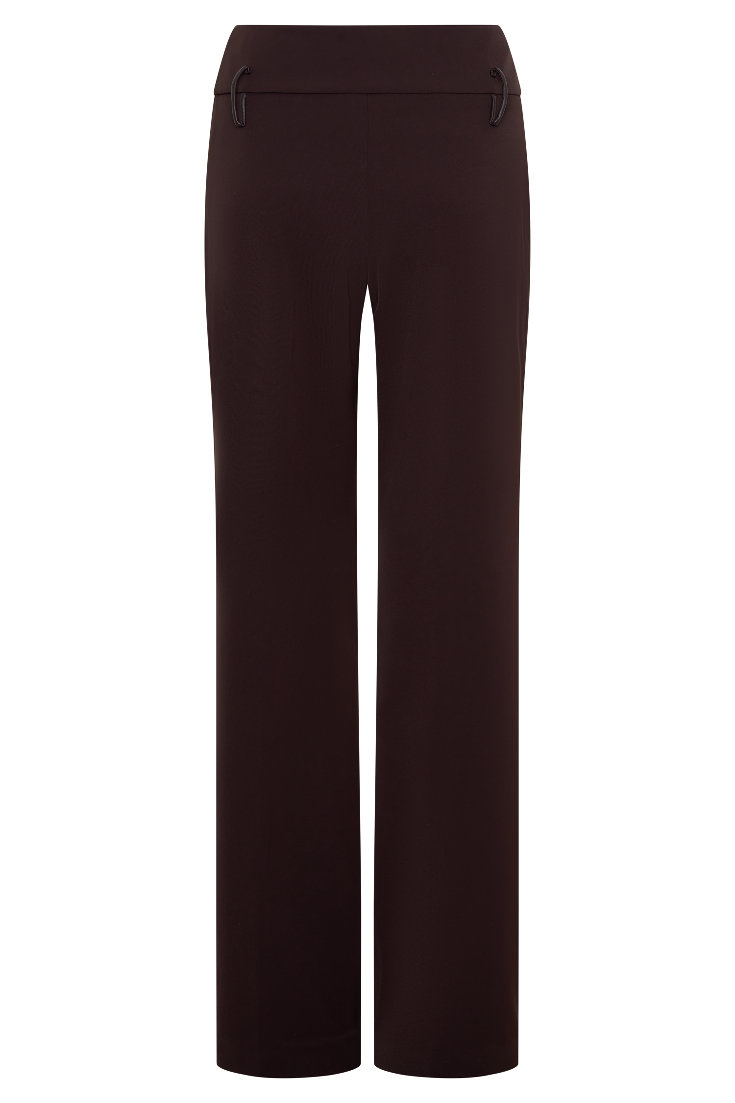 Brooke Straight Leg Suiting Pant - Burgundy