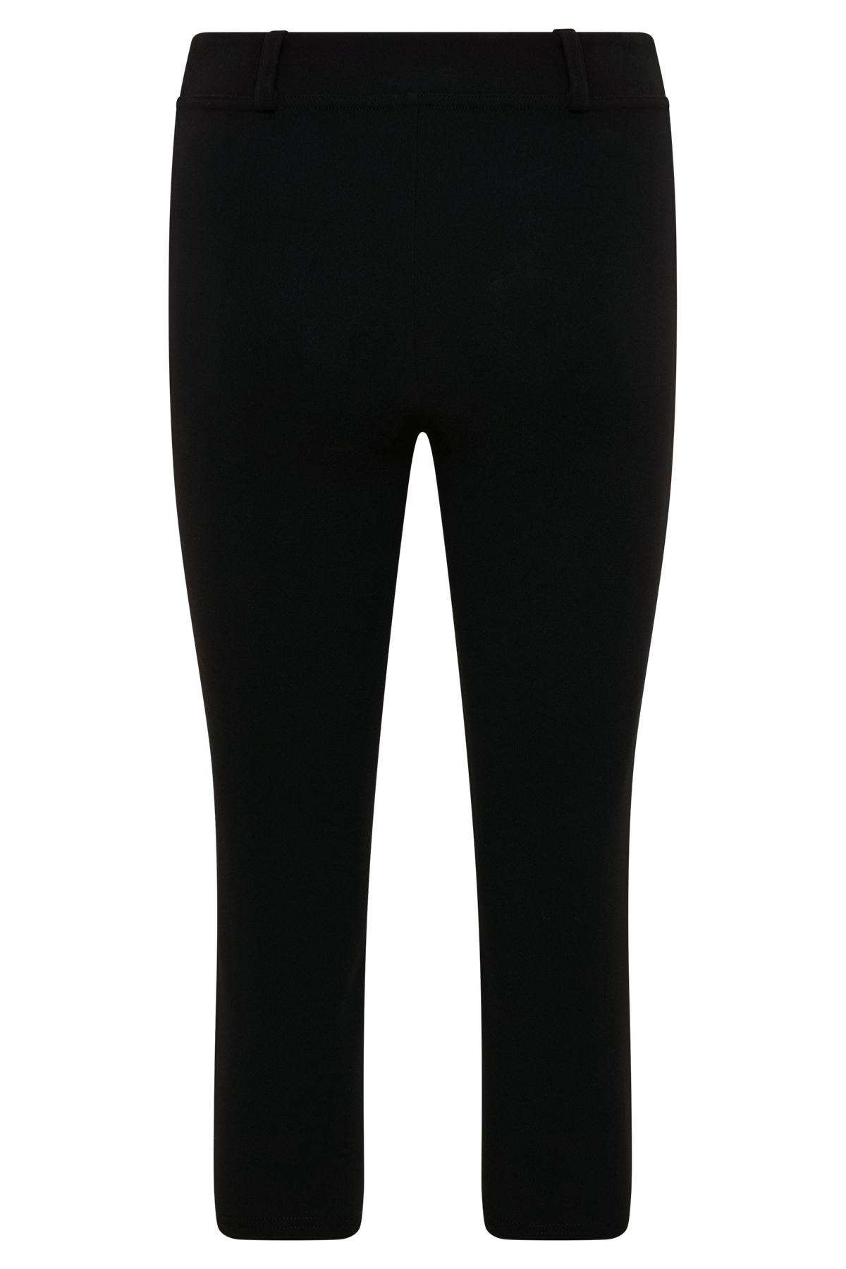 Blanca Stretch Crepe Capri Pants - Black