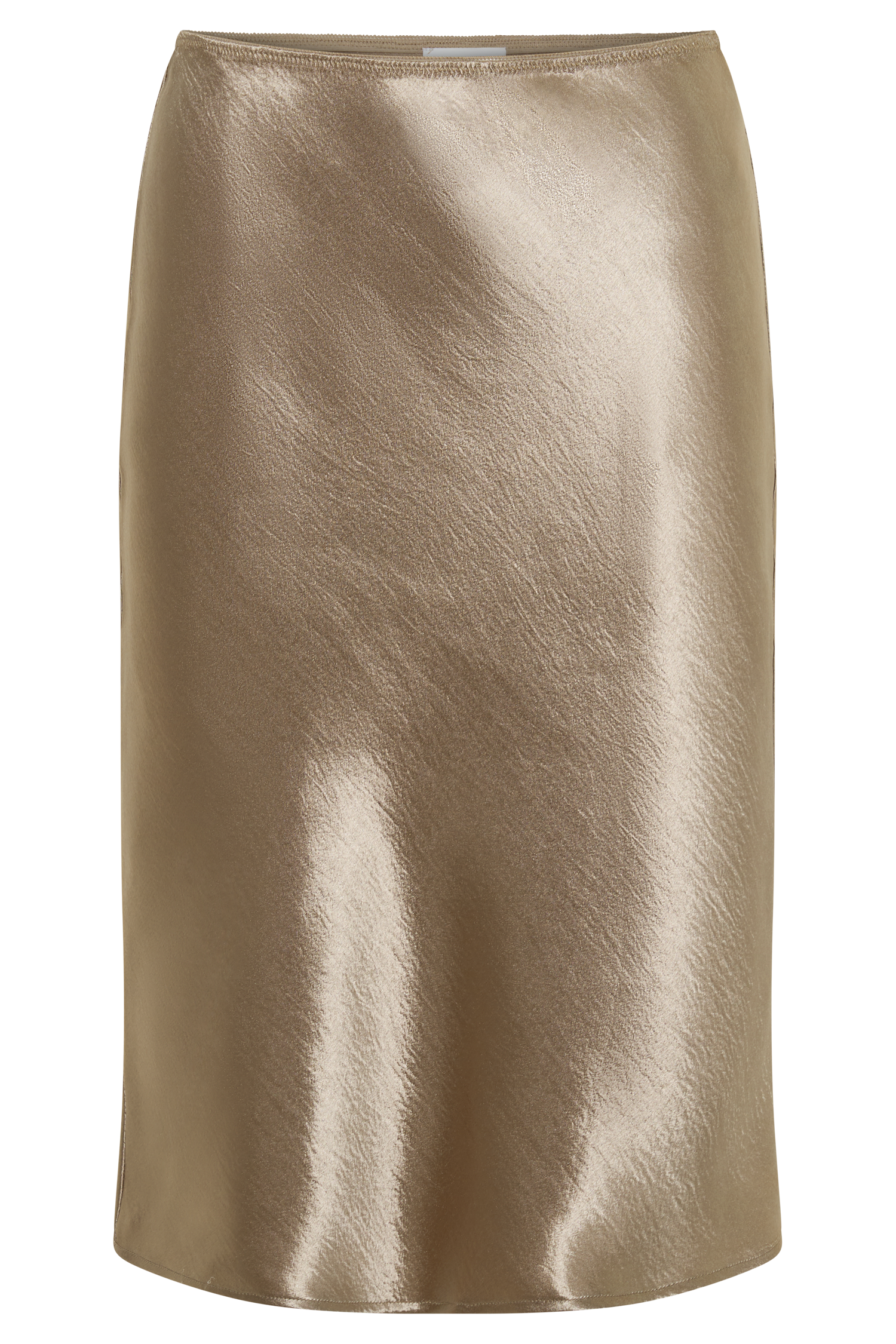 Cleo Satin Midi Skirt - Gold
