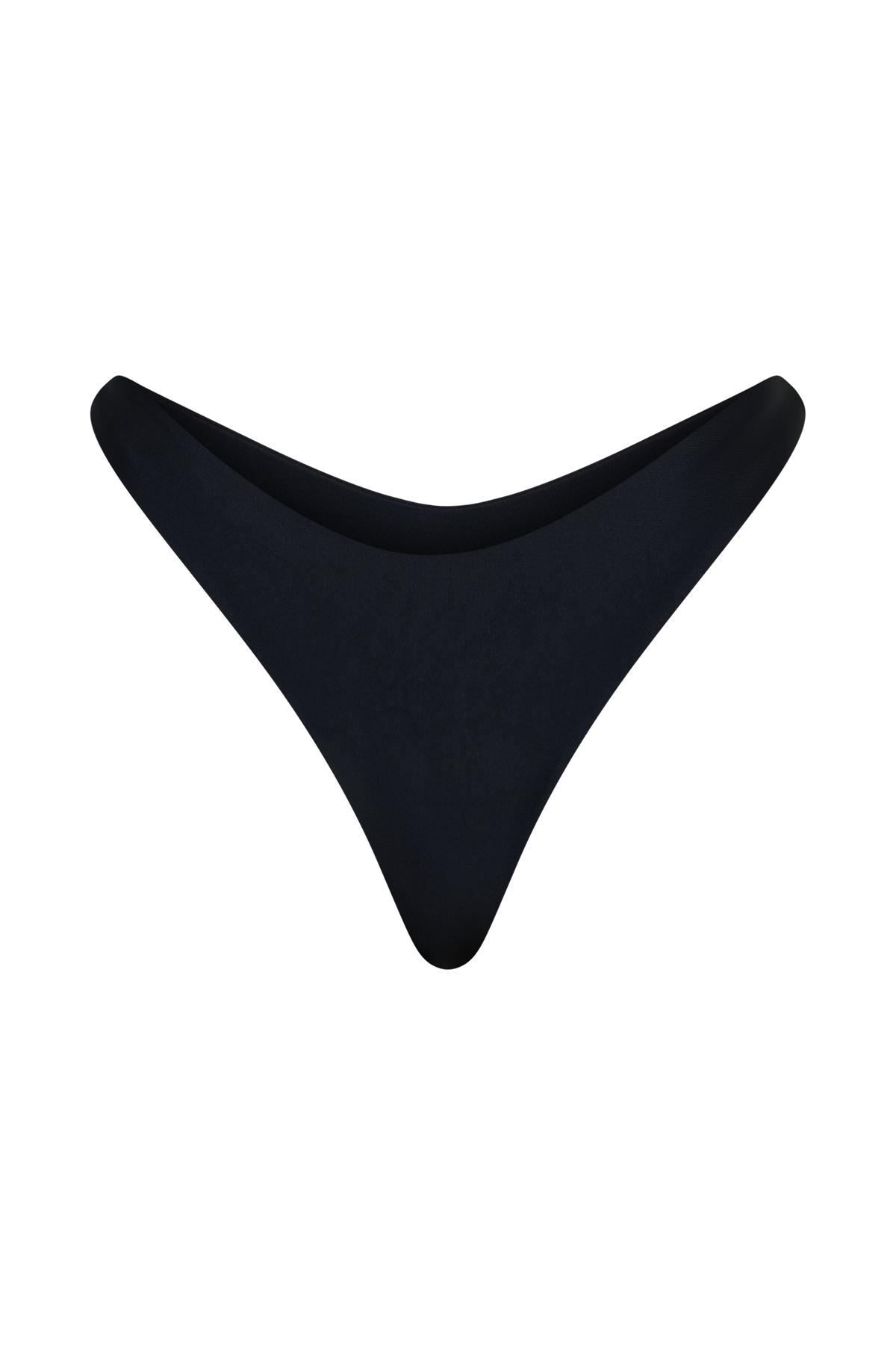 Coralia High Side Thong Bikini Bottom - Black