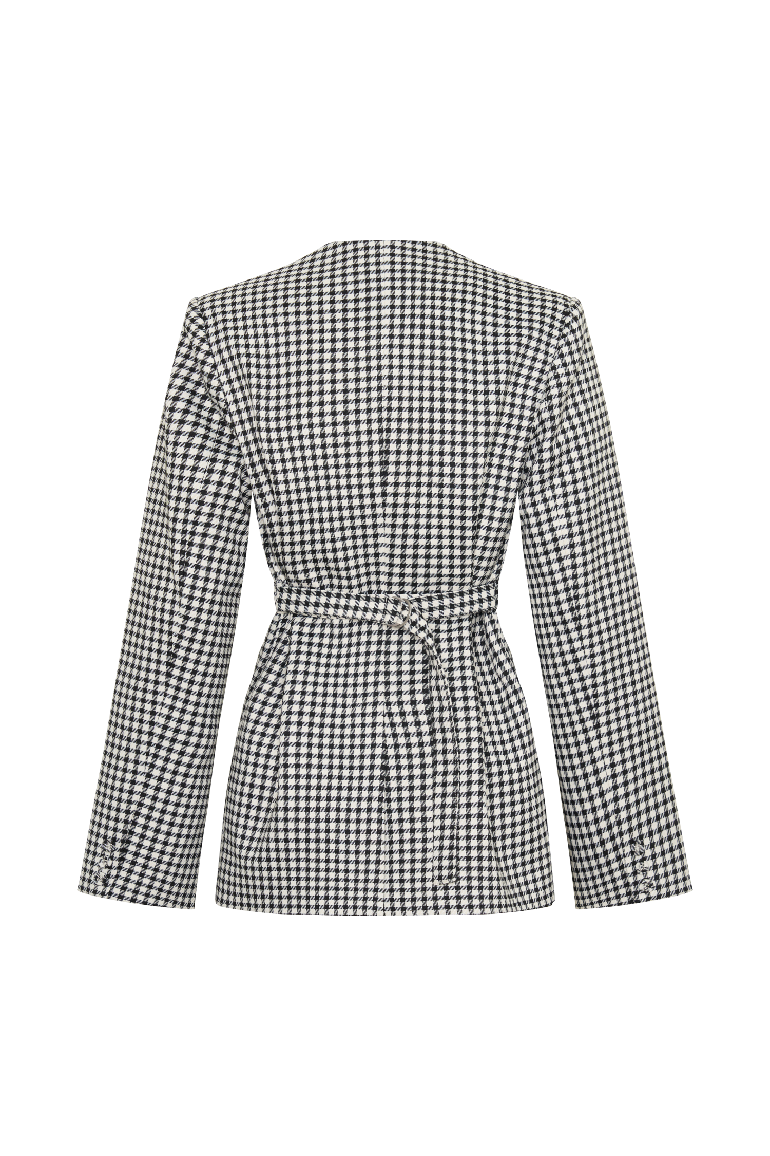 Darcie Drop Shoulder Suiting Blazer - Houndstooth