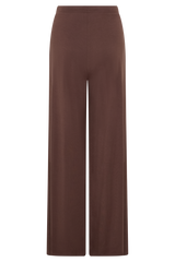 Dewi Wide Leg Modal Pants - Chocolate