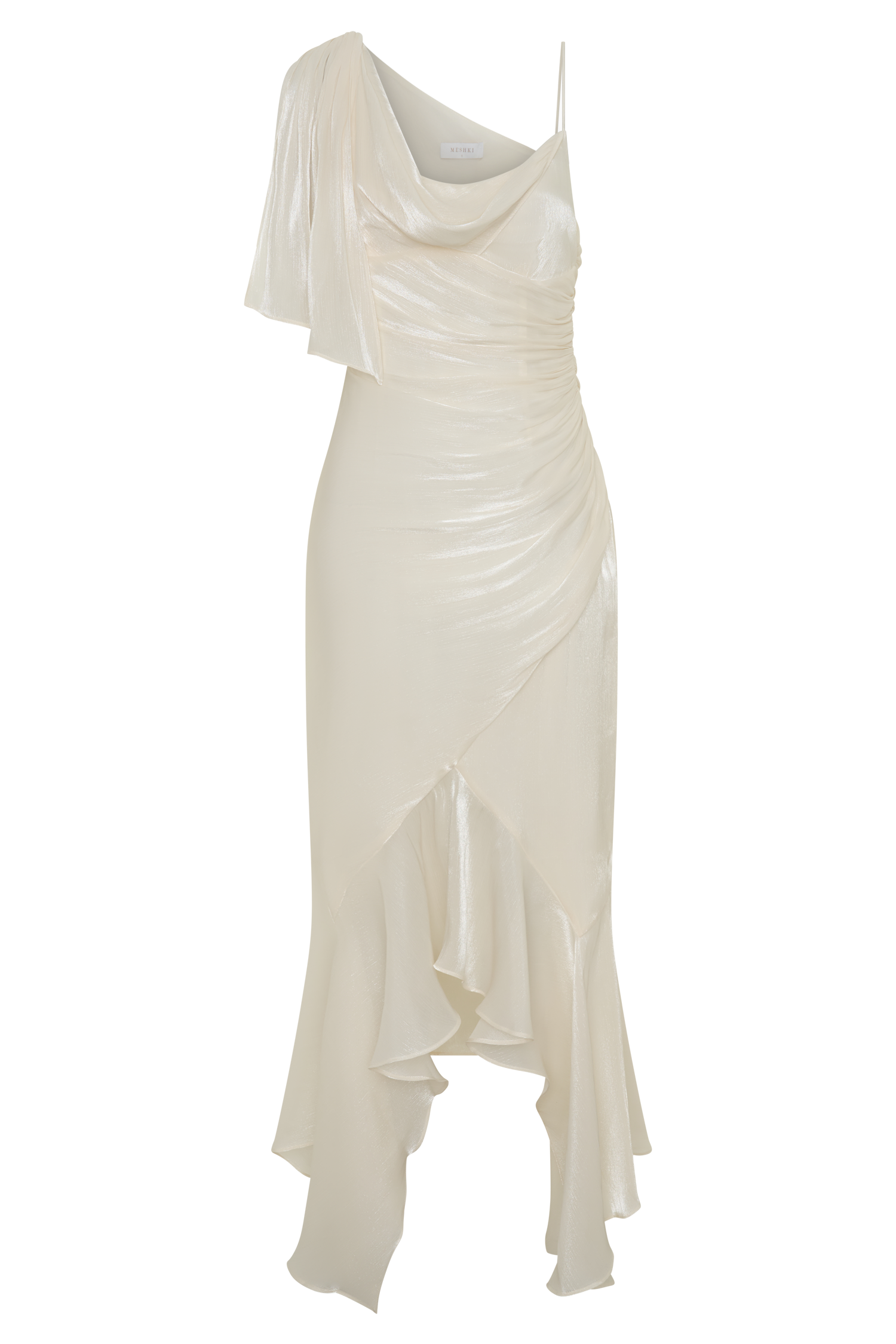 Edith Draped Maxi Dress - Ivory